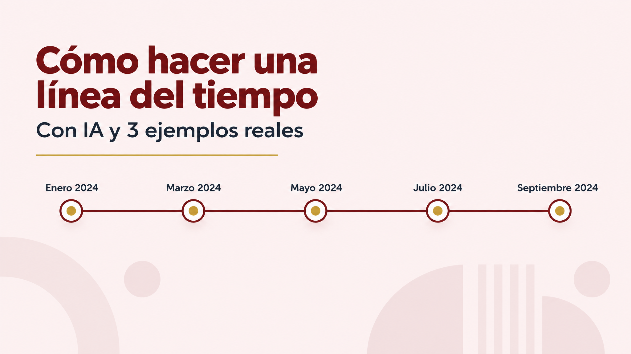 Cómo hacer una línea del tiempo: con IA y 3 ejemplos reales