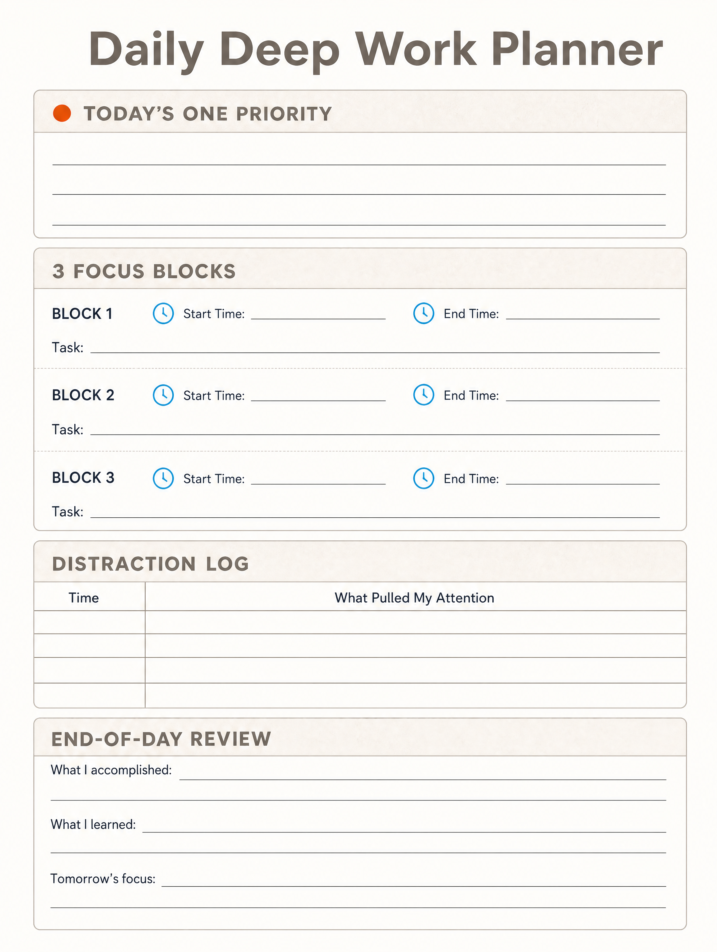 Worksheet Templates