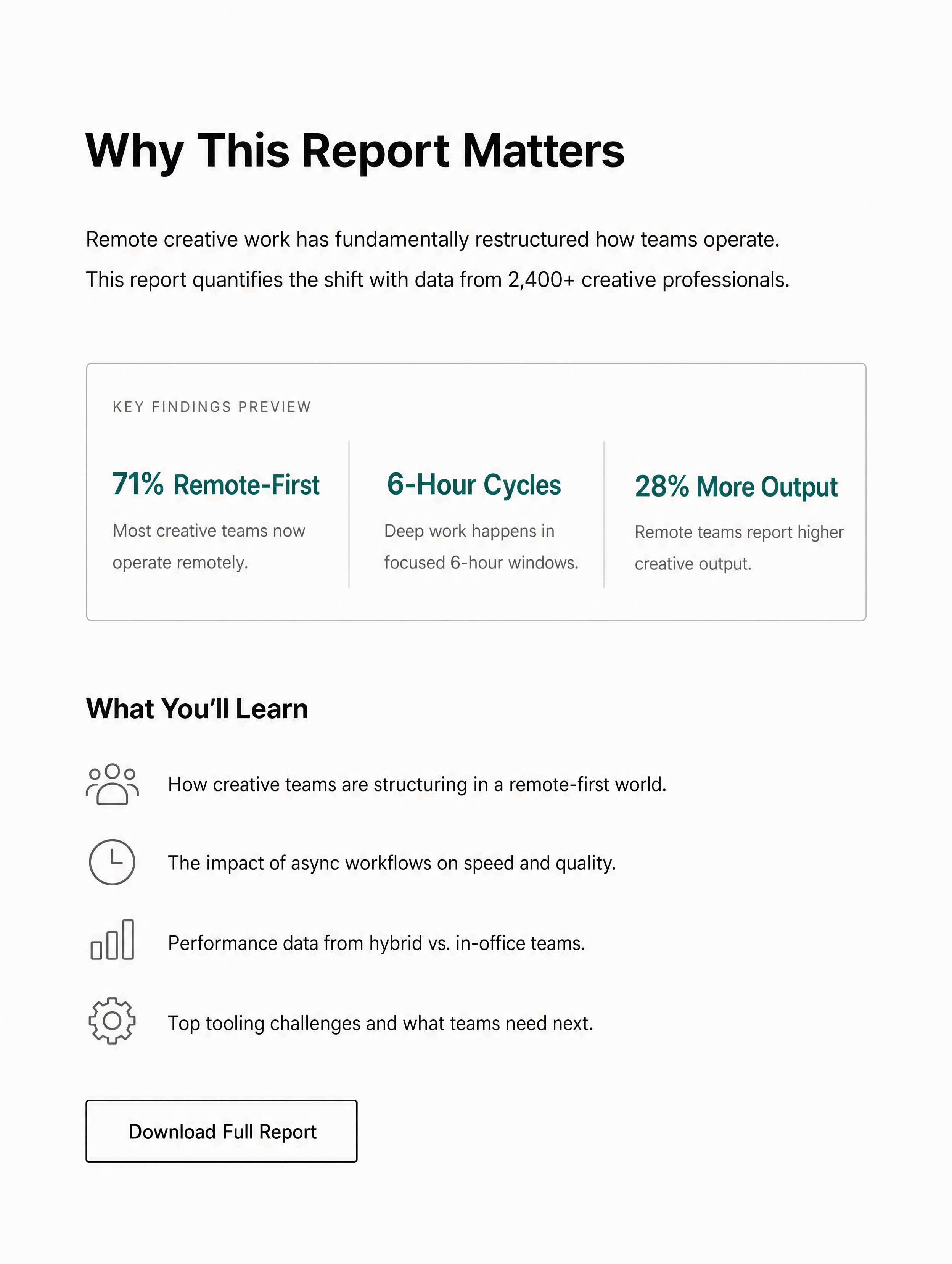 One Pager Generator example 2